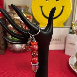 Bag Charm with acrylic beads